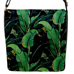 Night Tropical Banana Leaves Flap Closure Messenger Bag (s) by goljakoff