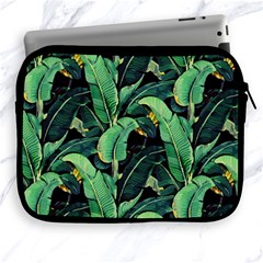 Night Tropical Banana Leaves Apple Ipad 2/3/4 Zipper Cases by goljakoff