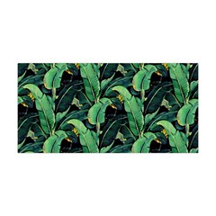 Night Tropical Banana Leaves Yoga Headband by goljakoff