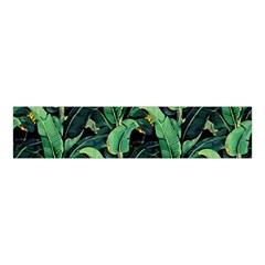 Night Tropical Banana Leaves Velvet Scrunchie by goljakoff