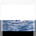 Seagull Flying Over Sea, Montevideo, Uruguay Rectangular Jigsaw Puzzl Front