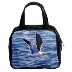 Seagull Flying Over Sea, Montevideo, Uruguay Classic Handbag (two Sides) by dflcprintsclothing