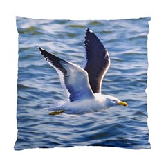 Seagull Flying Over Sea, Montevideo, Uruguay Standard Cushion Case (one Side) by dflcprintsclothing