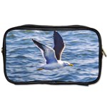 Seagull Flying Over Sea, Montevideo, Uruguay Toiletries Bag (Two Sides) Front