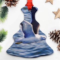 Seagull Flying Over Sea, Montevideo, Uruguay Ornament (christmas Tree)  by dflcprintsclothing