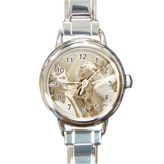 Apollo And Daphne Bernini Masterpiece, Italy Round Italian Charm Watch by dflcprintsclothing