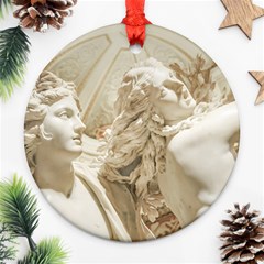 Apollo And Daphne Bernini Masterpiece, Italy Ornament (round) by dflcprintsclothing