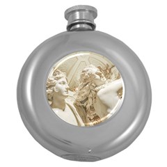 Apollo And Daphne Bernini Masterpiece, Italy Round Hip Flask (5 Oz) by dflcprintsclothing