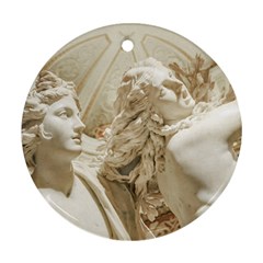 Apollo And Daphne Bernini Masterpiece, Italy Round Ornament (two Sides) by dflcprintsclothing