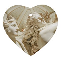 Apollo And Daphne Bernini Masterpiece, Italy Heart Ornament (two Sides) by dflcprintsclothing