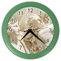 Apollo And Daphne Bernini Masterpiece, Italy Color Wall Clock by dflcprintsclothing