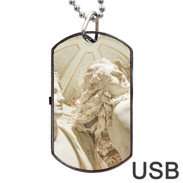 Apollo And Daphne Bernini Masterpiece, Italy Dog Tag USB Flash (Two Sides)