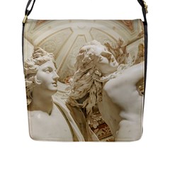 Apollo And Daphne Bernini Masterpiece, Italy Flap Closure Messenger Bag (l) by dflcprintsclothing