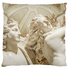 Apollo And Daphne Bernini Masterpiece, Italy Large Flano Cushion Case (one Side) by dflcprintsclothing