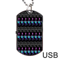 Halloween Dog Tag Usb Flash (one Side) by Sparkle