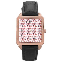 Halloween Rose Gold Leather Watch  by Sparkle