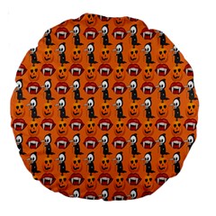 Halloween Large 18  Premium Round Cushions by Sparkle