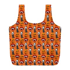 Halloween Full Print Recycle Bag (l) by Sparkle