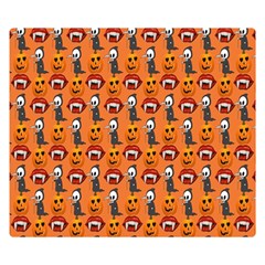 Halloween Double Sided Flano Blanket (small)  by Sparkle