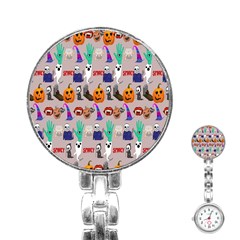 Halloween Stainless Steel Nurses Watch by Sparkle