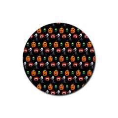 Halloween Rubber Round Coaster (4 Pack)  by Sparkle