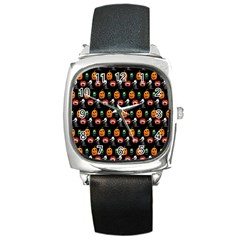 Halloween Square Metal Watch by Sparkle