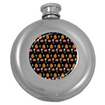 Halloween Round Hip Flask (5 oz) Front