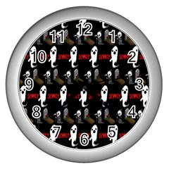 Halloween Wall Clock (Silver)