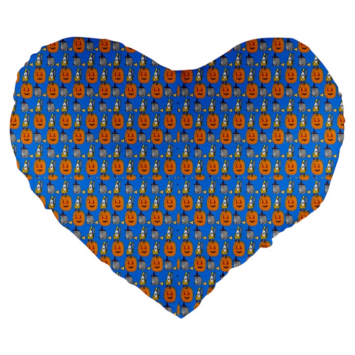 Halloween Large 19  Premium Heart Shape Cushions