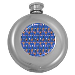 Halloween Round Hip Flask (5 Oz) by Sparkle