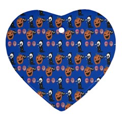 Halloween Heart Ornament (two Sides) by Sparkle