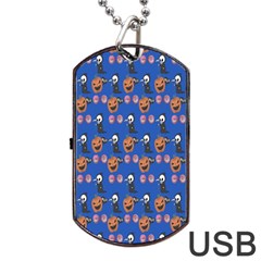 Halloween Dog Tag Usb Flash (one Side) by Sparkle