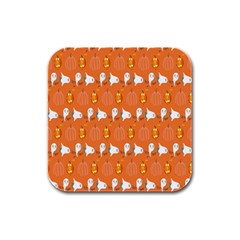 Halloween Rubber Square Coaster (4 Pack)  by Sparkle