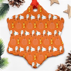 Halloween Snowflake Ornament (two Sides) by Sparkle