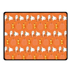 Halloween Double Sided Fleece Blanket (small)  by Sparkle