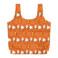 Halloween Full Print Recycle Bag (l) by Sparkle