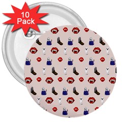 Halloween 3  Buttons (10 Pack)  by Sparkle