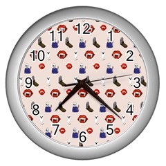 Halloween Wall Clock (silver)