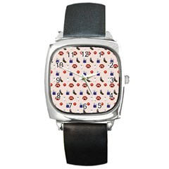 Halloween Square Metal Watch by Sparkle