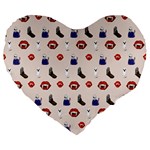 Halloween Large 19  Premium Heart Shape Cushions Front