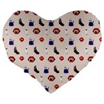 Halloween Large 19  Premium Heart Shape Cushions Back