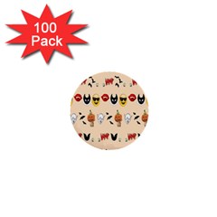 Halloween 1  Mini Buttons (100 Pack)  by Sparkle