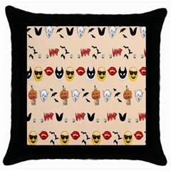 Halloween Throw Pillow Case (black) by Sparkle