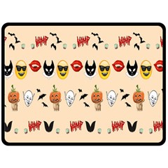 Halloween Fleece Blanket (large)  by Sparkle