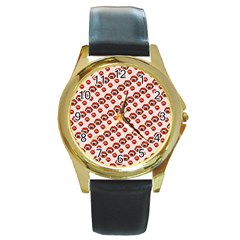 Halloween Round Gold Metal Watch