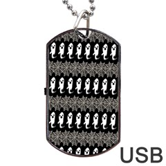 Halloween Dog Tag Usb Flash (one Side) by Sparkle