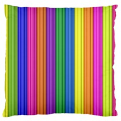 Colorful Spongestrips Large Cushion Case (two Sides) by Sparkle