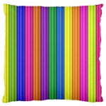 Colorful Spongestrips Large Flano Cushion Case (Two Sides) Front