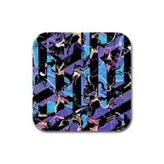 Eyesore  Rubber Square Coaster (4 Pack)  by MRNStudios