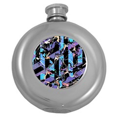 Eyesore  Round Hip Flask (5 Oz) by MRNStudios